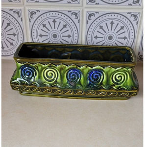 Royal Sealy Made in Japan Ceramic Set Art Deco Green and Blue Vintage Lighter